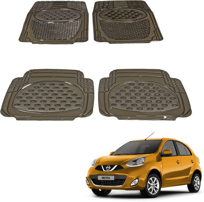 Oshotto Rubber Standard Mat For  Nissan Micra(Black)