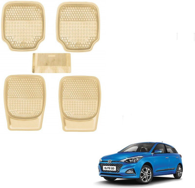 AuTO ADDiCT Rubber, PVC Standard Mat For  Hyundai Elite i20(Beige)