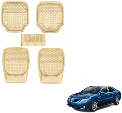 AuTO ADDiCT Rubber, PVC Standard Mat For  Toyota Camry(Beige)