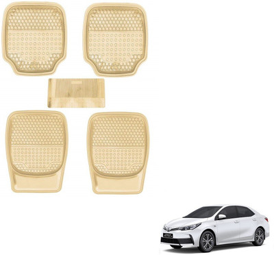 AuTO ADDiCT Rubber, PVC Standard Mat For  Toyota Altis(Beige)