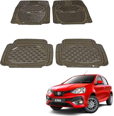 Oshotto Rubber Standard Mat For  Toyota Etios Liva(Black)