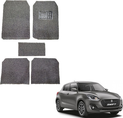 Oshotto Rubber, Plastic Standard Mat For  Maruti Suzuki Swift(Black)