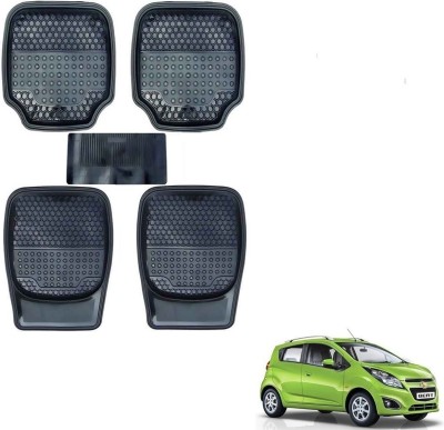 AuTO ADDiCT Rubber, PVC Standard Mat For  Chevrolet Beat(Black)