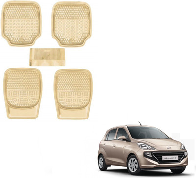 AuTO ADDiCT Rubber, PVC Standard Mat For  Hyundai Santro(Beige)