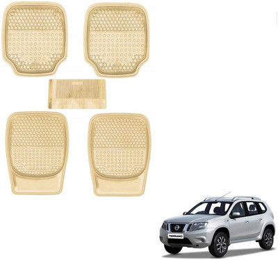 AuTO ADDiCT Rubber, PVC Standard Mat For  Nissan Terrano(Beige)