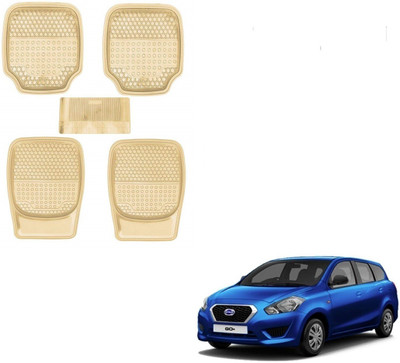 AuTO ADDiCT Rubber, PVC Standard Mat For  Datsun Go+(Beige)