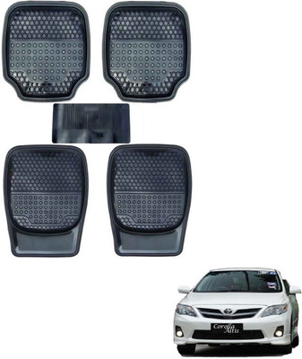 AuTO ADDiCT Rubber, PVC Standard Mat For  Toyota Corolla Altis(Black)