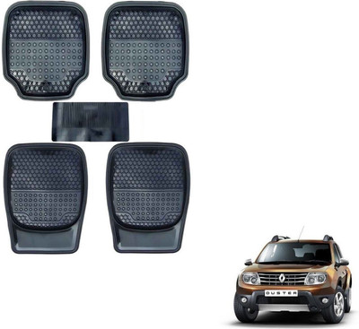 AuTO ADDiCT Rubber, PVC Standard Mat For  Universal For Car(Black)