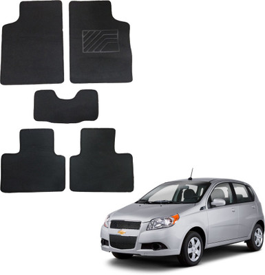 Oshotto Fabric Standard Mat For  Chevrolet Aveo(Black)