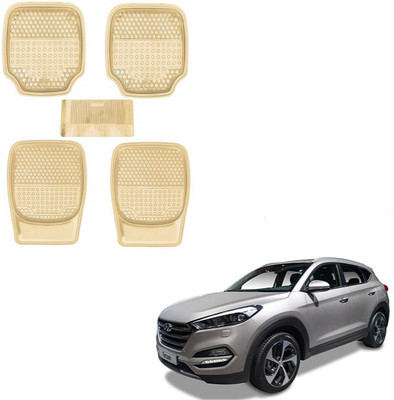 AuTO ADDiCT Rubber, PVC Standard Mat For  Hyundai Tucson(Beige)