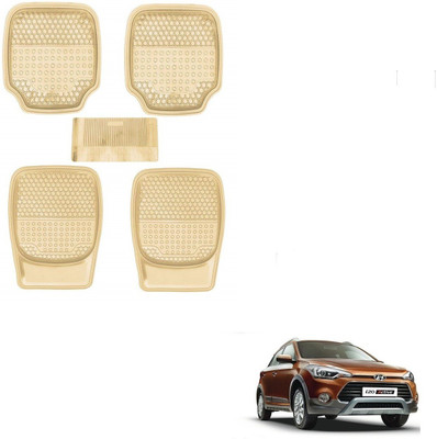 AuTO ADDiCT Rubber, PVC Standard Mat For  Hyundai i20(Beige)