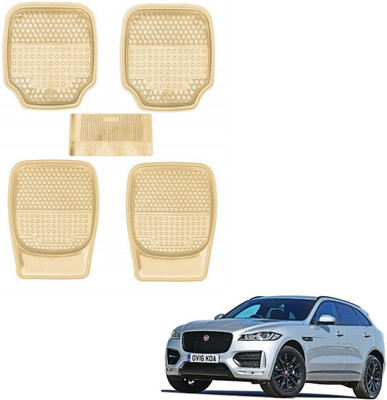 AuTO ADDiCT Rubber, PVC Standard Mat For  Jaguar F-Pace(Beige)