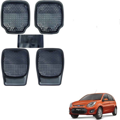 AuTO ADDiCT Rubber, PVC Standard Mat For  Ford Figo(Black)