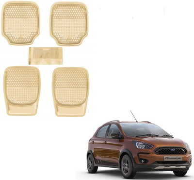 AuTO ADDiCT Rubber, PVC Standard Mat For  Ford Battle(Beige)