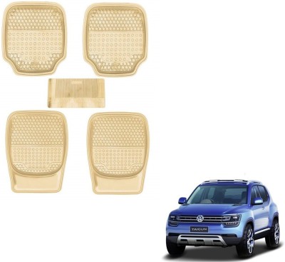 AuTO ADDiCT Rubber, PVC Standard Mat For  Volkswagen Sumo Victa(Beige)