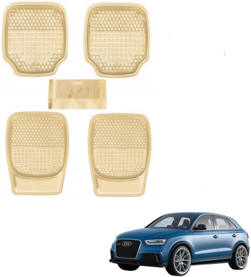 AuTO ADDiCT Rubber, PVC Standard Mat For  Audi Q3(Beige)