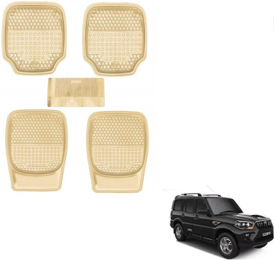 AuTO ADDiCT Rubber, PVC Standard Mat For  Mahindra New Scorpio(Beige)