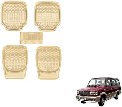 AuTO ADDiCT Rubber, PVC Standard Mat For  Toyota Qualis(Beige)