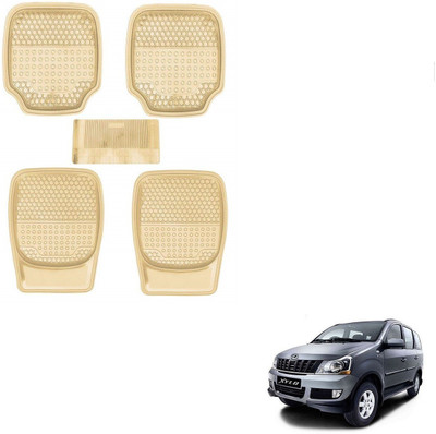 AuTO ADDiCT Rubber, PVC Standard Mat For  Mahindra Xylo(Beige)