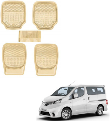 AuTO ADDiCT Rubber, PVC Standard Mat For  Nissan Evalia(Beige)