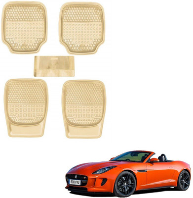 AuTO ADDiCT Rubber, PVC Standard Mat For  Jaguar F-TYPE(Beige)