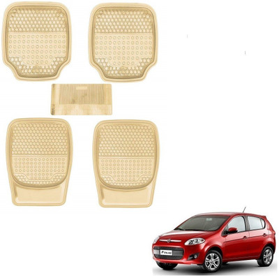 AuTO ADDiCT Rubber, PVC Standard Mat For  Fiat Palio(Beige)