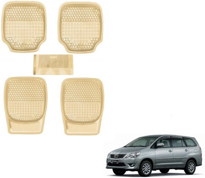 AuTO ADDiCT Rubber, PVC Standard Mat For  Toyota Innova(Beige)