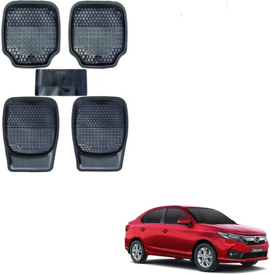 AuTO ADDiCT Rubber, PVC Standard Mat For  Honda Amaze(Black)