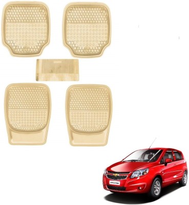 AuTO ADDiCT Rubber, PVC Standard Mat For  Chevrolet Sail UVA(Beige)