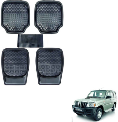 AuTO ADDiCT Rubber, PVC Standard Mat For  Mahindra Scorpio(Black)