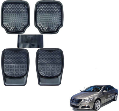 AuTO ADDiCT Rubber, PVC Standard Mat For  Universal For Car(Black)
