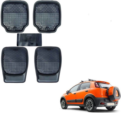 AuTO ADDiCT Rubber, PVC Standard Mat For  Universal For Car(Black)