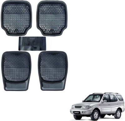 AuTO ADDiCT Rubber, PVC Standard Mat For  Tata Safari Dicor(Black)