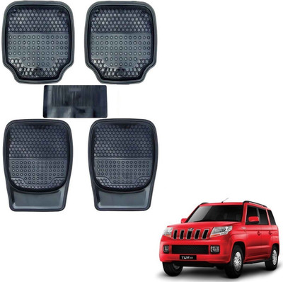 AuTO ADDiCT Rubber, PVC Standard Mat For  Mahindra TUV-300(Black)