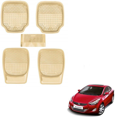 AuTO ADDiCT Rubber, PVC Standard Mat For  Hyundai Elantra(Beige)