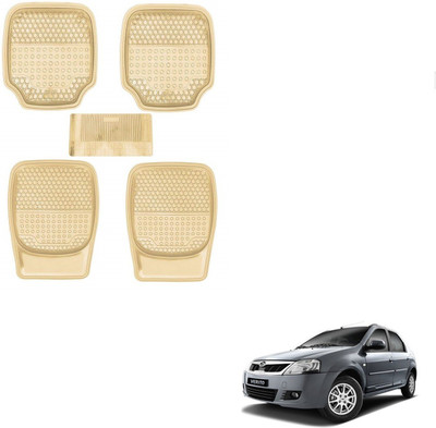 AuTO ADDiCT Rubber, PVC Standard Mat For  Mahindra Verito(Beige)