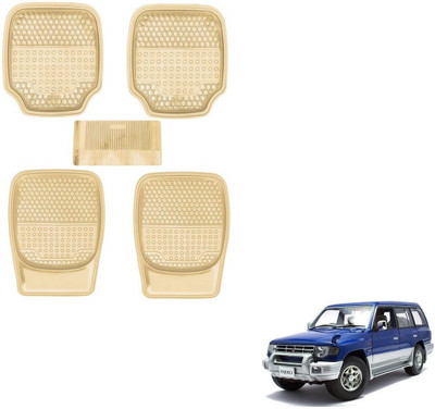 AuTO ADDiCT Rubber, PVC Standard Mat For  Mitsubishi Pajero(Beige)