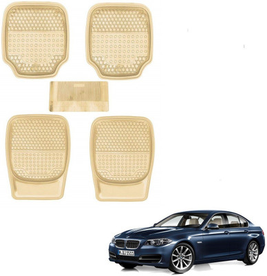 AuTO ADDiCT Rubber, PVC Standard Mat For  BMW 5 Series(Beige)
