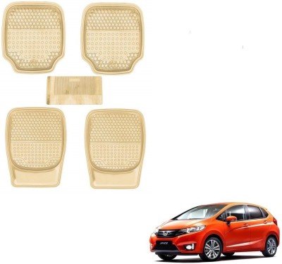 AuTO ADDiCT Rubber, PVC Standard Mat For  Honda Jazz(Beige)