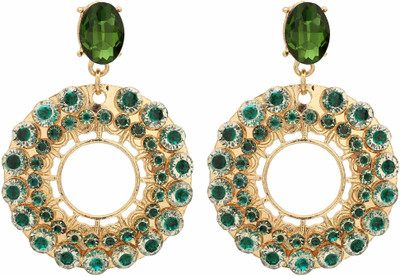 Mizorri BE060008GR Crystal Alloy Drops & Danglers