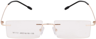 CRIBA Rimless (+1.25) Rectangle Reading Glasses(48 mm)