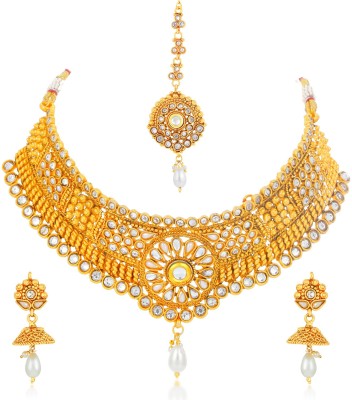 Sukkhi Alloy Gold-plated Yellow Jewellery Set(Pack of 1)