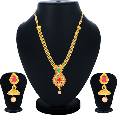 Sukkhi Alloy Gold-plated Multicolor Jewellery Set(Pack of 1)
