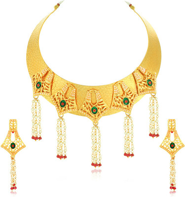 Sukkhi Alloy Gold-plated Yellow Jewellery Set(Pack of 1)