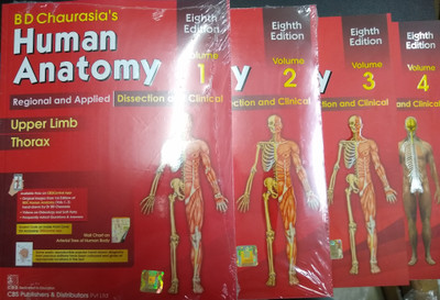 B D Chaurasia's Human Anatomy 4 Volume Set ( Vol.1 To Vol 4)(Paperback, Chaurasia)