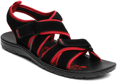 paragon men black sandals