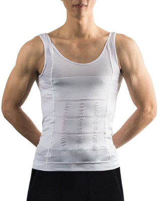 Olsic Premium Compression Tank Top Slimming Body Shaper Vest Tummy Control Undershirt Men Shapewear