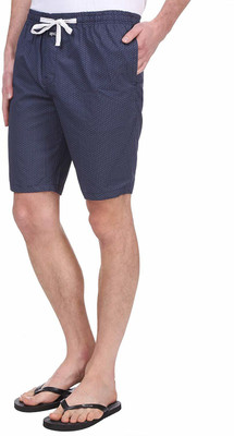 Renz Printed Men Blue Basic Shorts