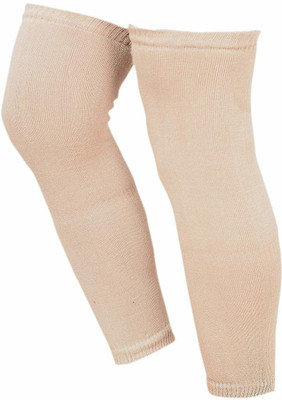 HERBAL AID Knee Cap Woolen Knee Sleeves for Women & Men Knee Support(Beige)