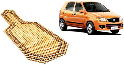 Auto Kite Wooden Bead Seating Pad For  Maruti Suzuki Alto K10(Car, Home and Office Yellow, Brown)